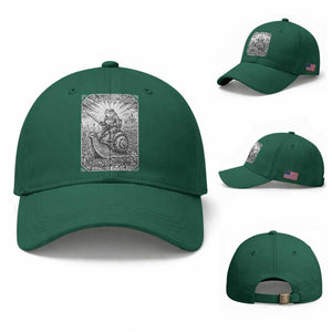 Funny Medieval Frog Knight Riding Weirdcore Snail Baseball Cap