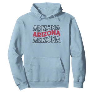 Retro Arizona Lover Hoodie Groovy Typography Vintage 70s State TS12 Light Blue Print Your Wear