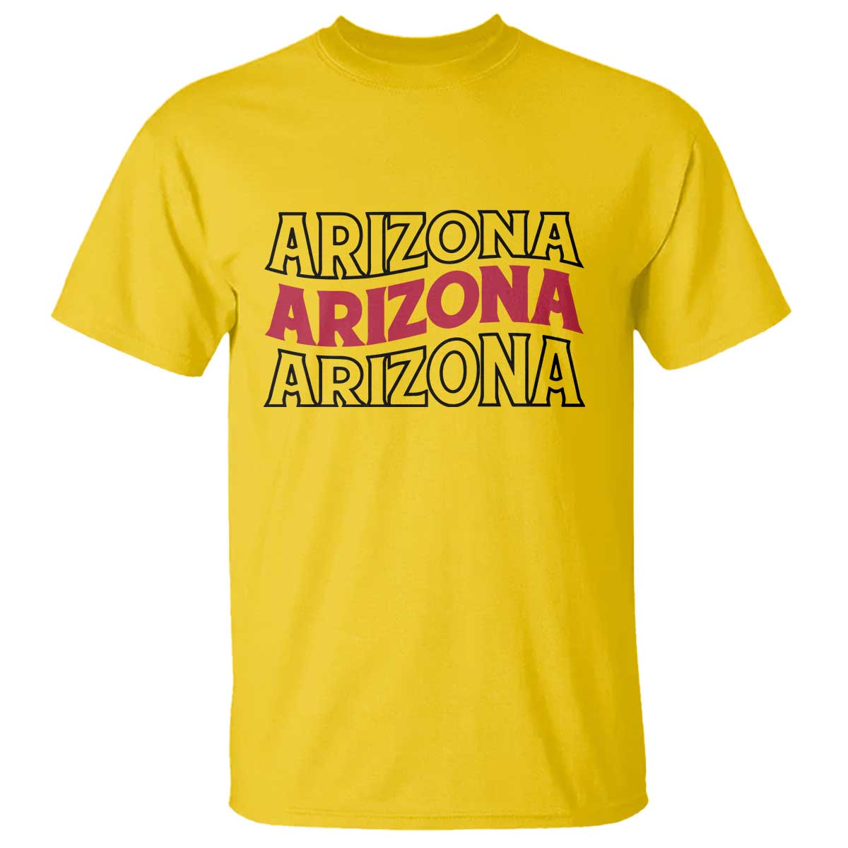 Retro Arizona Lover T Shirt Groovy Typography Vintage 70s State TS12 Daisy Print Your Wear
