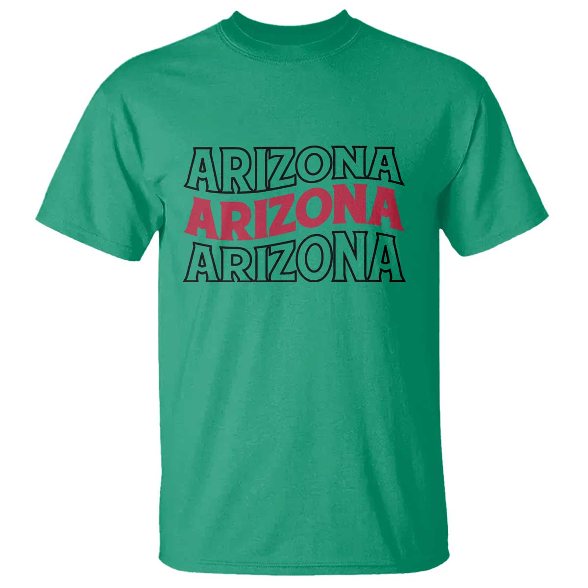 Retro Arizona Lover T Shirt Groovy Typography Vintage 70s State TS12 Irish Green Print Your Wear