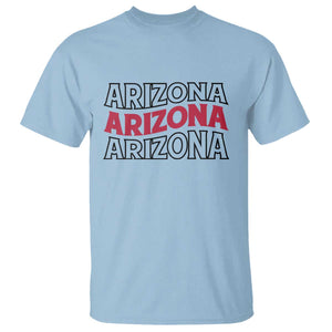 Retro Arizona Lover T Shirt Groovy Typography Vintage 70s State TS12 Light Blue Print Your Wear