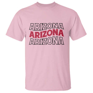 Retro Arizona Lover T Shirt Groovy Typography Vintage 70s State TS12 Light Pink Print Your Wear