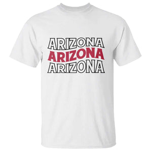 Retro Arizona Lover T Shirt Groovy Typography Vintage 70s State TS12 White Print Your Wear