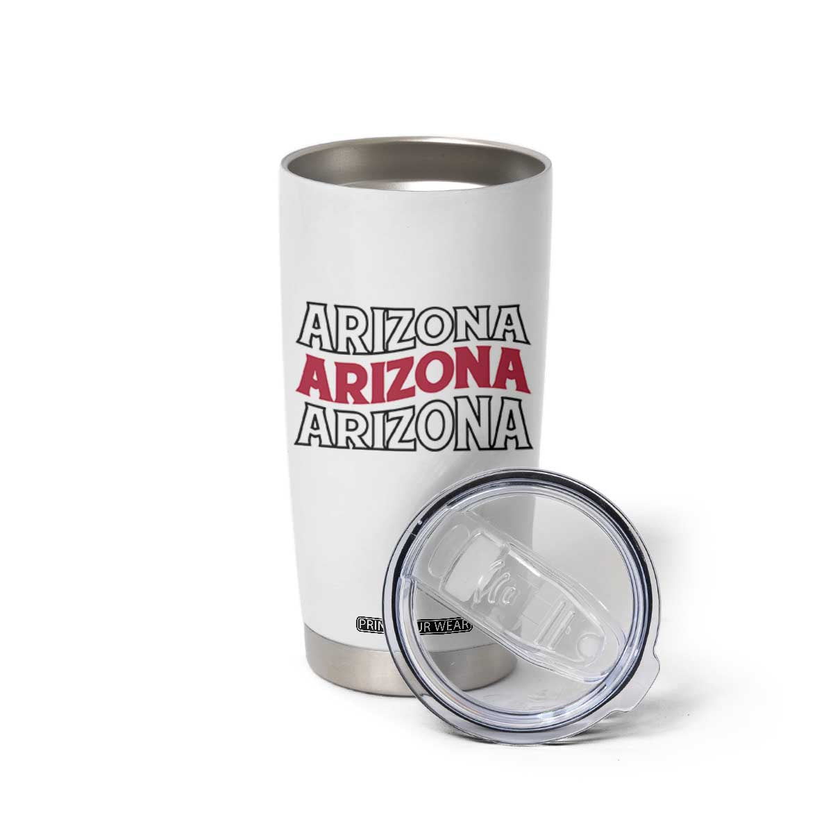 Retro Arizona Lover Tumbler Cup Groovy Typography Vintage 70s State TS12 Print Your Wear