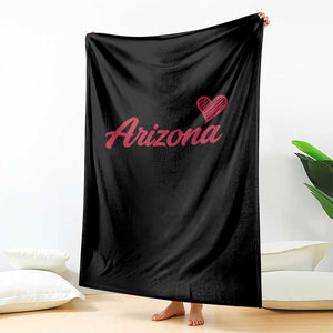 Arizona State Pride Throw Blanket Clean Word Art Minimalist Graphic TS12 Print Your Wear