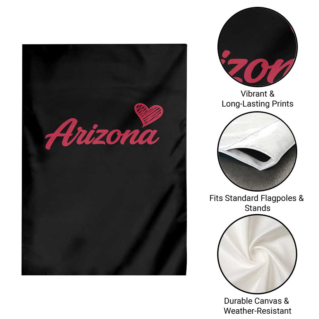 Arizona State Pride Garden Flag Clean Word Art Minimalist Graphic TS12 Print Your Wear