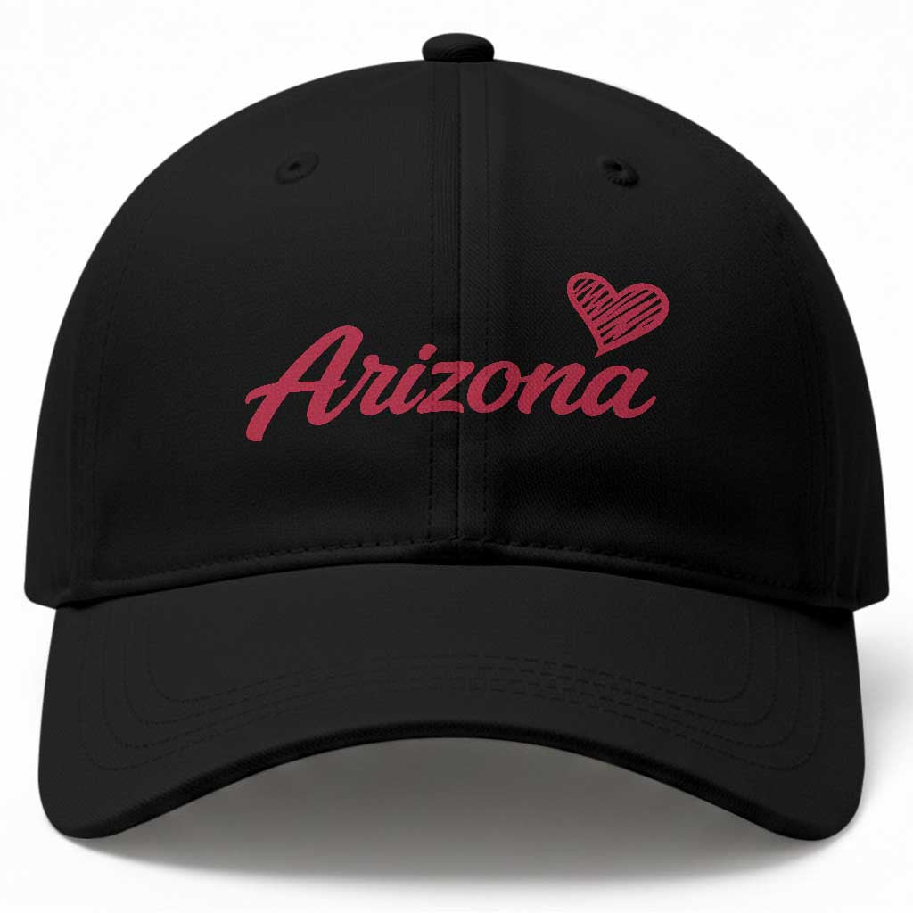 Arizona State Pride Baseball Cap Clean Word Art Minimalist Graphic TS12 Print Your Wear