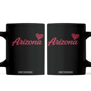 Arizona State Pride Coffee Mug Clean Word Art Minimalist Graphic TS12 Black Print Your Wear
