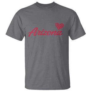 Arizona State Pride T Shirt Clean Word Art Minimalist Graphic TS12 Charcoal Print Your Wear