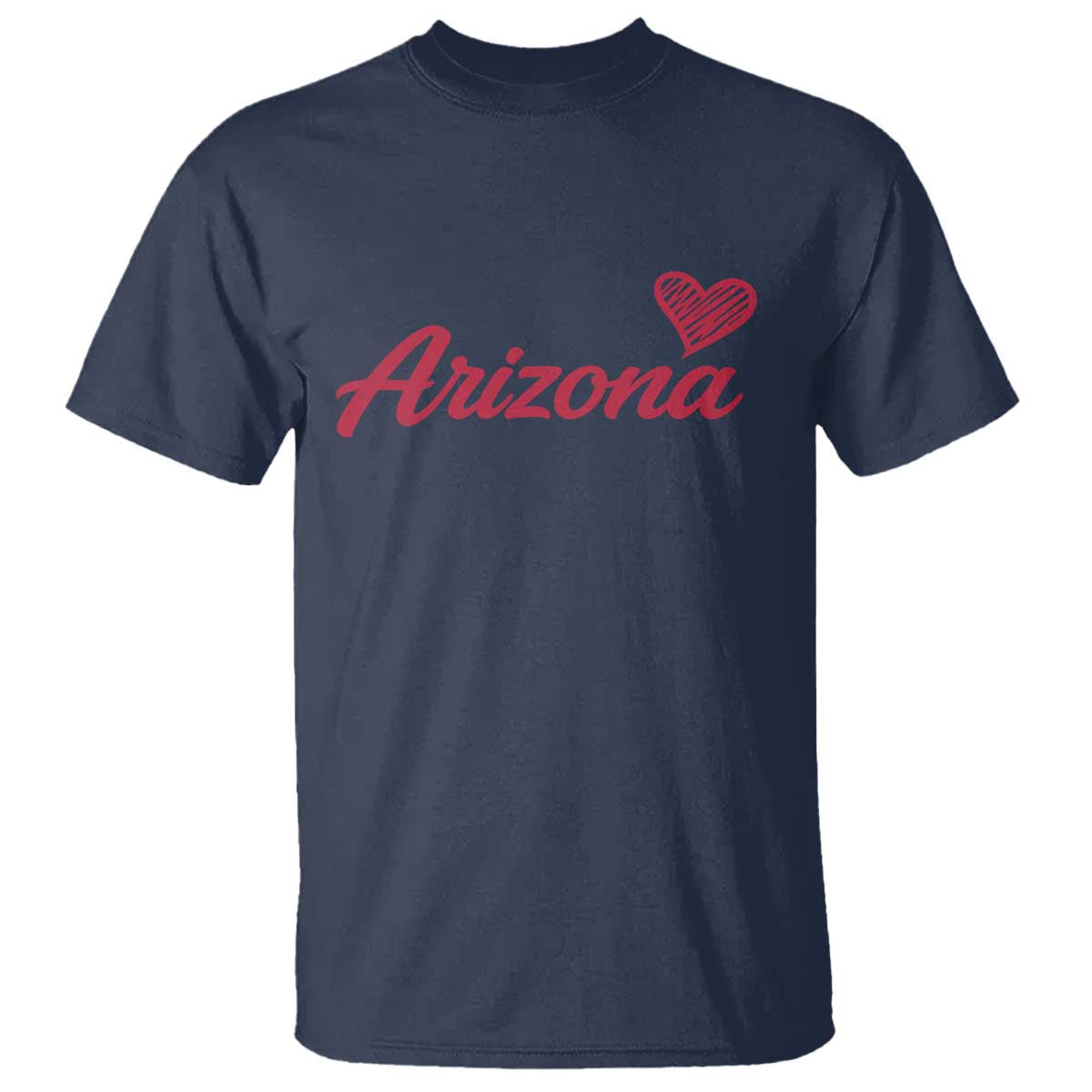Arizona State Pride T Shirt Clean Word Art Minimalist Graphic TS12 Navy Print Your Wear