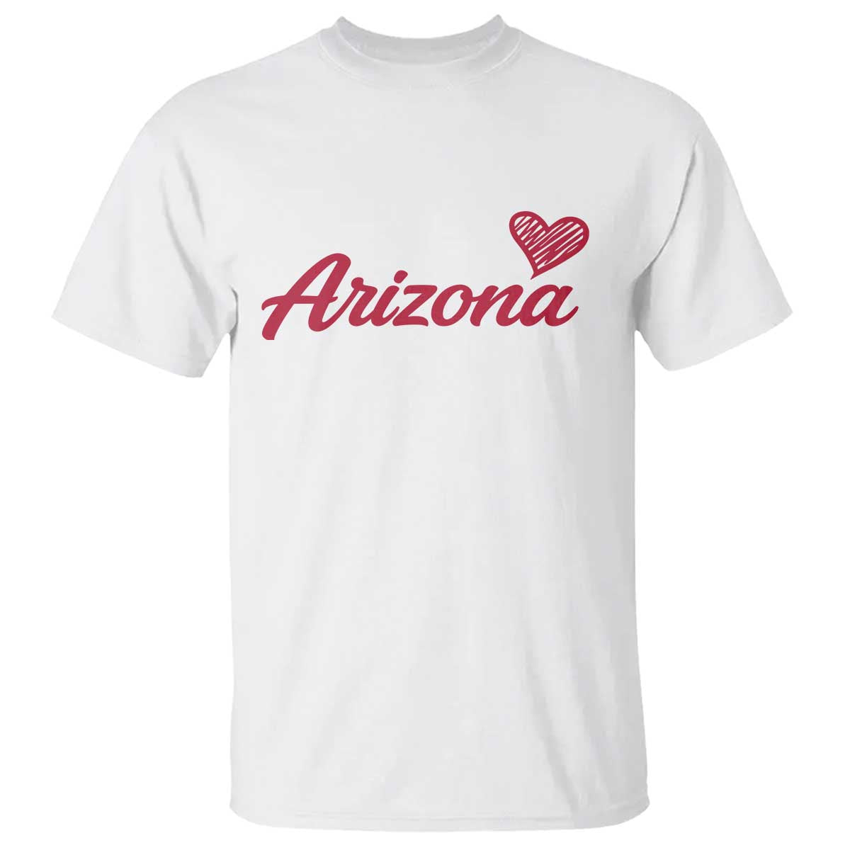 Arizona State Pride T Shirt Clean Word Art Minimalist Graphic TS12 White Print Your Wear