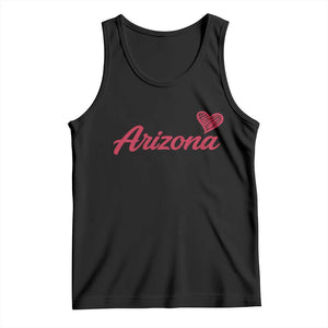 Arizona State Pride Tank Top Clean Word Art Minimalist Graphic TS12 Black Print Your Wear