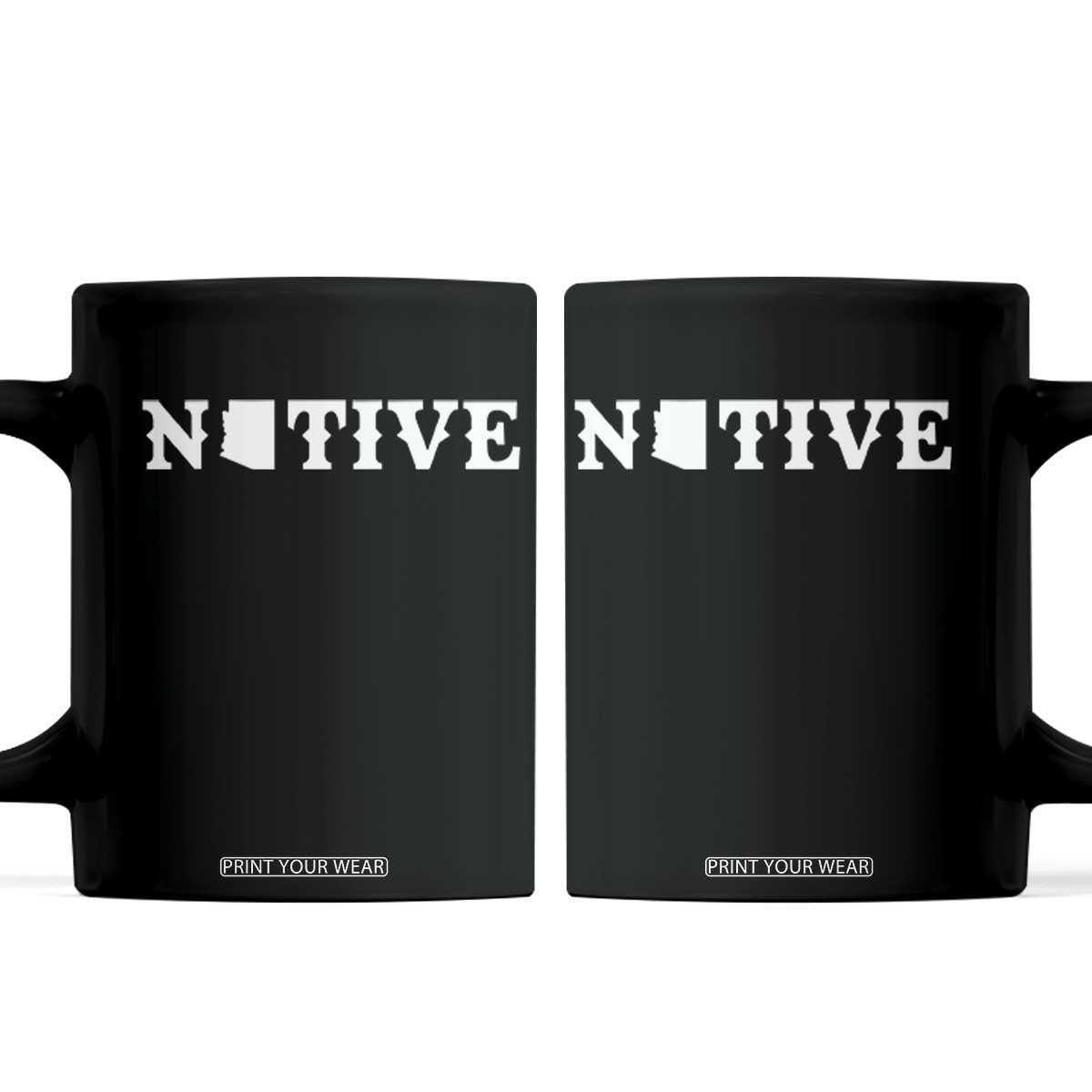 Local Arizona Native Coffee Mug AZ State Map Pride Gift TS12 Black Print Your Wear