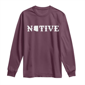 Local Arizona Native Long Sleeve Shirt AZ State Map Pride Gift TS12 Maroon Print Your Wear