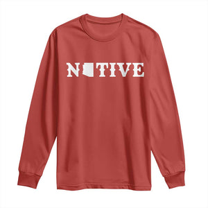 Local Arizona Native Long Sleeve Shirt AZ State Map Pride Gift TS12 Red Print Your Wear
