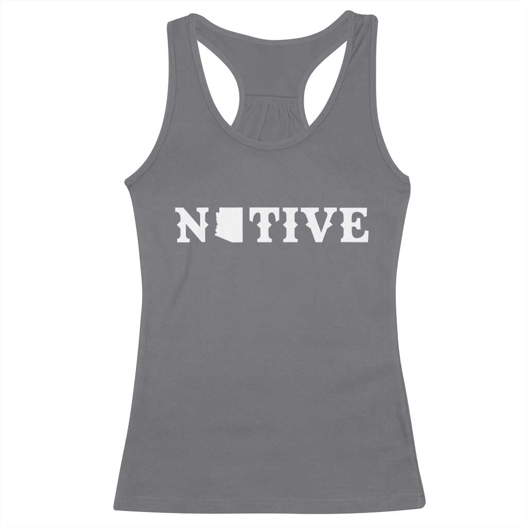 Local Arizona Native Racerback Tank Top AZ State Map Pride Gift TS12 Charcoal Print Your Wear