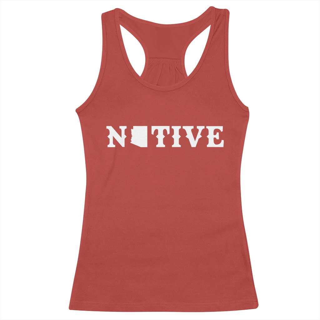Local Arizona Native Racerback Tank Top AZ State Map Pride Gift TS12 Red Print Your Wear