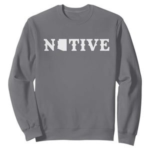 Local Arizona Native Sweatshirt AZ State Map Pride Gift TS12 Charcoal Print Your Wear