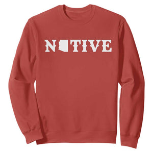 Local Arizona Native Sweatshirt AZ State Map Pride Gift TS12 Red Print Your Wear