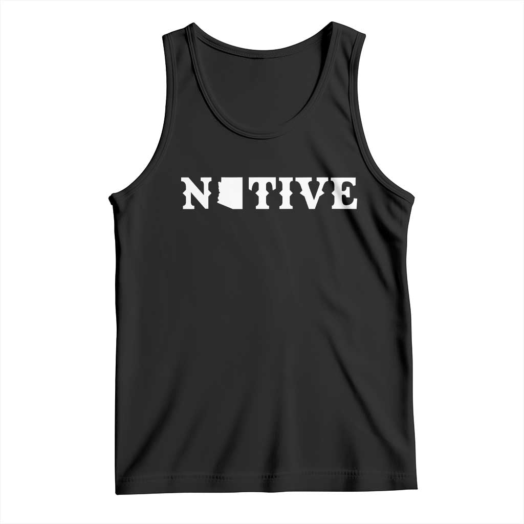 Local Arizona Native Tank Top AZ State Map Pride Gift TS12 Black Print Your Wear
