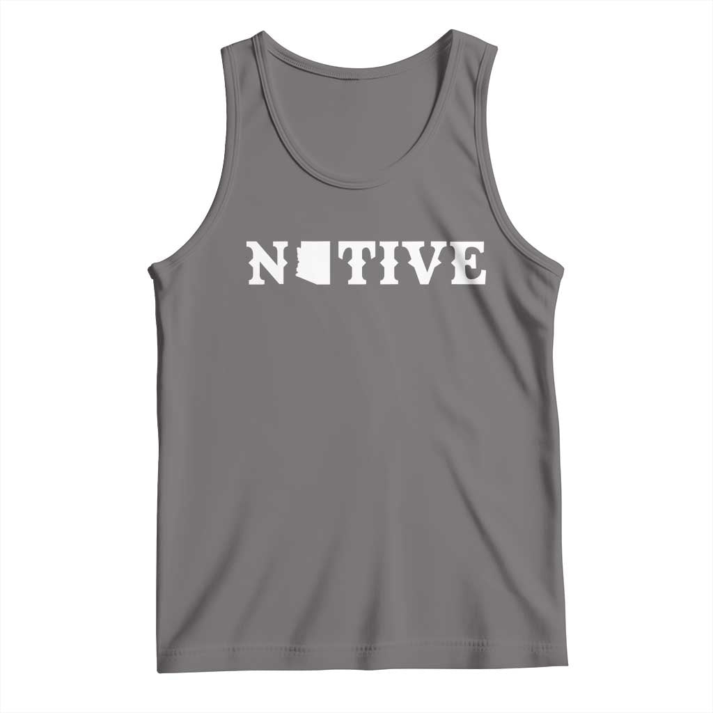 Local Arizona Native Tank Top AZ State Map Pride Gift TS12 Deep Heather Print Your Wear
