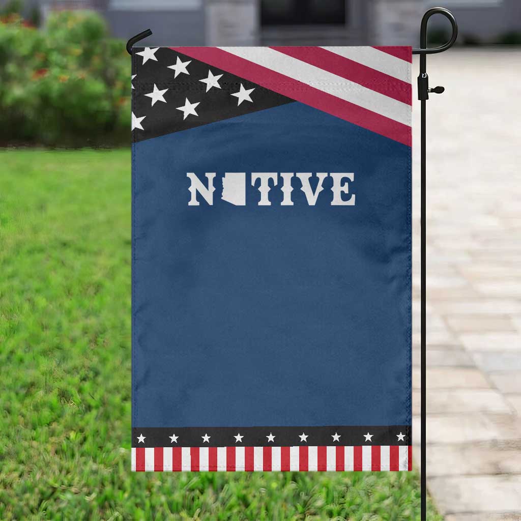Local Arizona Native Garden Flag AZ State Map Pride Gift TS12 Classic Blue Black Print Your Wear
