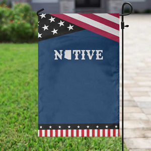 Local Arizona Native Garden Flag AZ State Map Pride Gift TS12 Classic Blue Black Print Your Wear