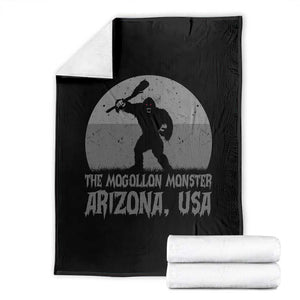 The Mogollon Monster Arizona Bigfoot Throw Blanket Vintage Cryptid Folklore TS12 Black Print Your Wear