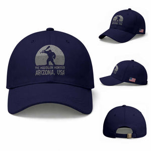 The Mogollon Monster Arizona Bigfoot Baseball Cap Vintage Cryptid Folklore TS12 Baseball Cap Universal Fit Dark Blue Print Your Wear