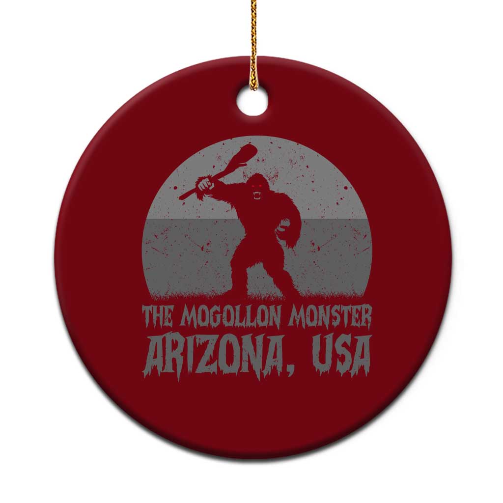 The Mogollon Monster Arizona Bigfoot Ceramic Ornament Vintage Cryptid Folklore TS12 1pc Red Print Your Wear