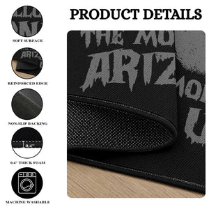 The Mogollon Monster Arizona Bigfoot Round Rug Vintage Cryptid Folklore