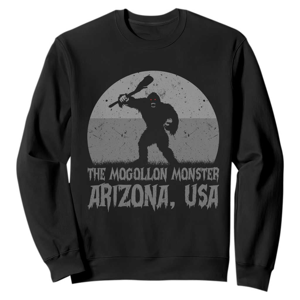 The Mogollon Monster Arizona Bigfoot Sweatshirt Vintage Cryptid Folklore TS12 Black Print Your Wear