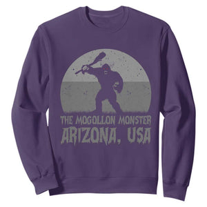 The Mogollon Monster Arizona Bigfoot Sweatshirt Vintage Cryptid Folklore TS12 Purple Print Your Wear