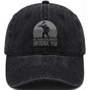 The Mogollon Monster Arizona Bigfoot Washed Cotton Baseball Cap Vintage Cryptid Folklore TS12 Print Your Wear