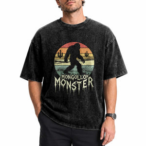 Mysterious Mogollon Monster Washed Cotton T-Shirt Arizona Wilderness Enigma