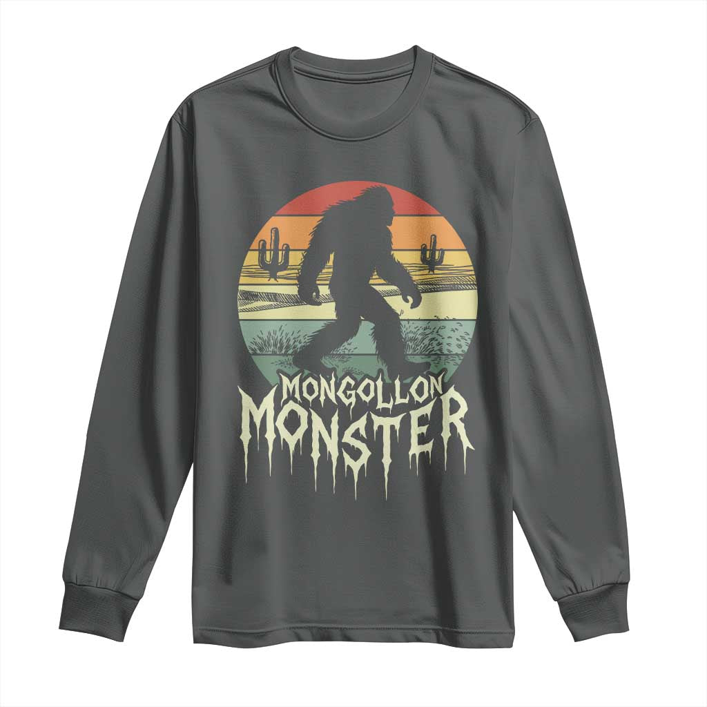 Mysterious Mogollon Monster Long Sleeve Shirt Arizona Wilderness Enigma TS12 Dark Heather Print Your Wear