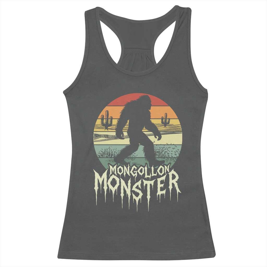 Mysterious Mogollon Monster Racerback Tank Top Arizona Wilderness Enigma TS12 Dark Heather Print Your Wear