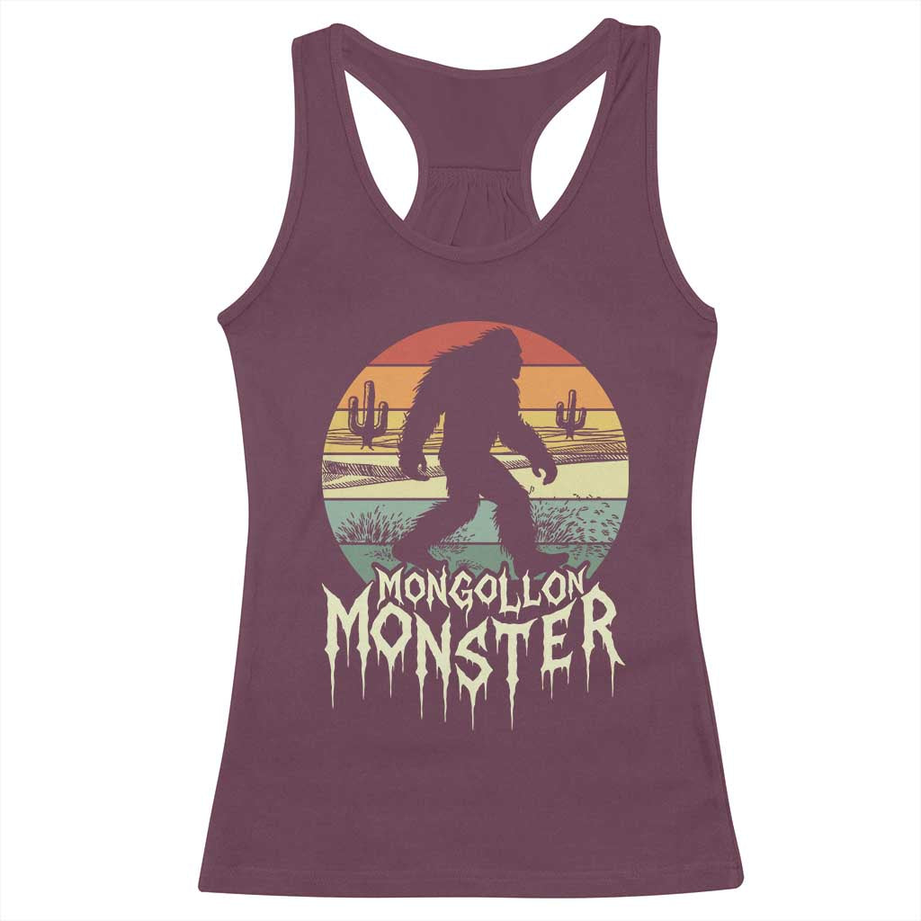 Mysterious Mogollon Monster Racerback Tank Top Arizona Wilderness Enigma TS12 Maroon Print Your Wear