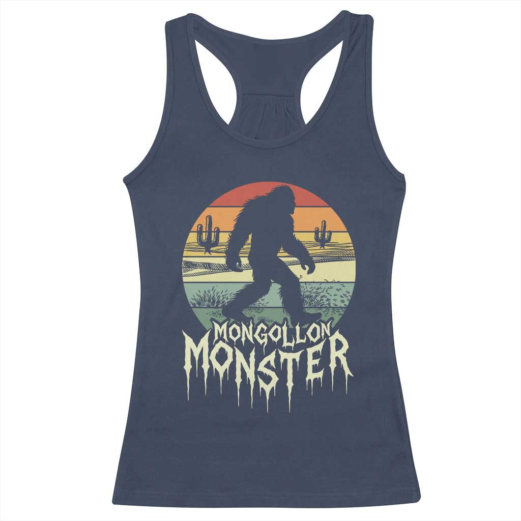 Mysterious Mogollon Monster Racerback Tank Top Arizona Wilderness Enigma TS12 Navy Print Your Wear