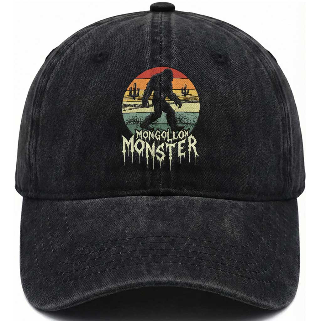 Mysterious Mogollon Monster Washed Cotton Baseball Cap Arizona Wilderness Enigma TS12 Print Your Wear