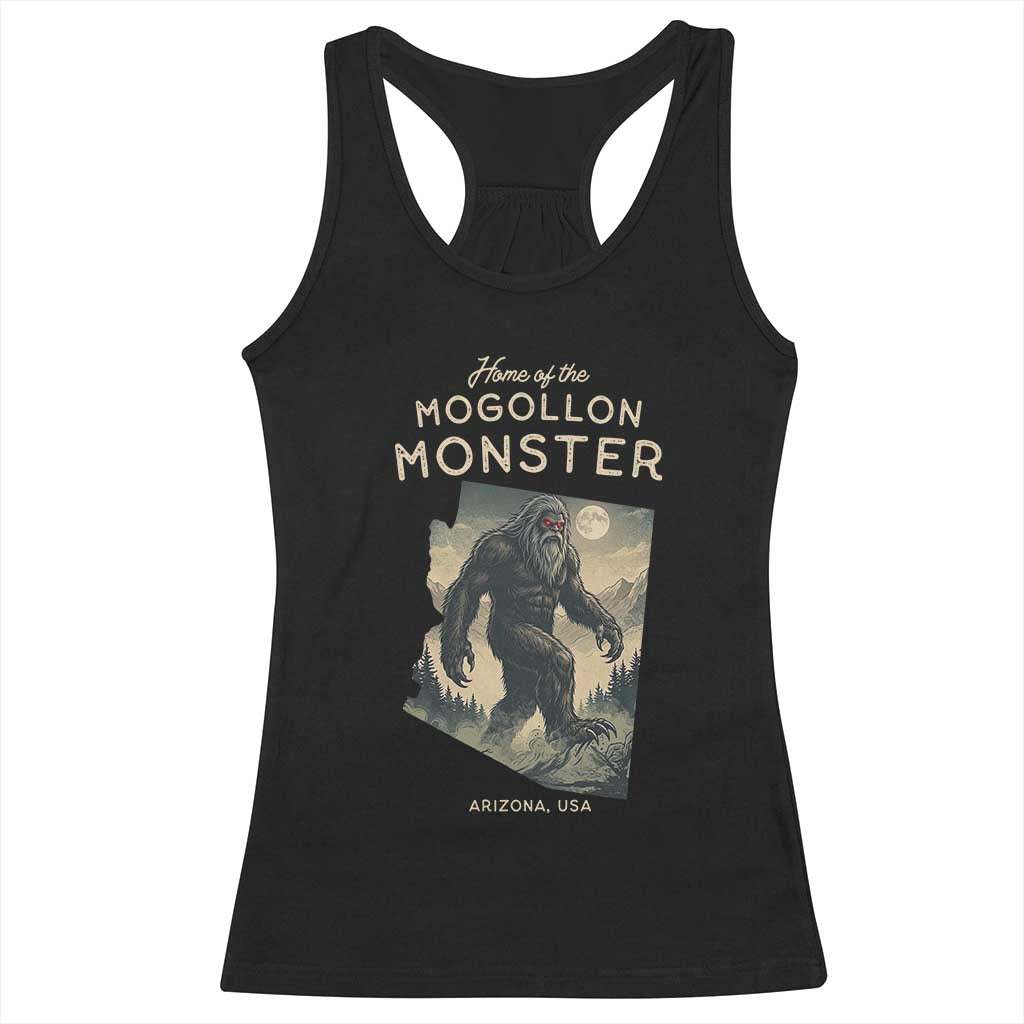 Arizona Cryptid Lover Racerback Tank Top Home Of The Mogollon Monster TS12 Black Print Your Wear