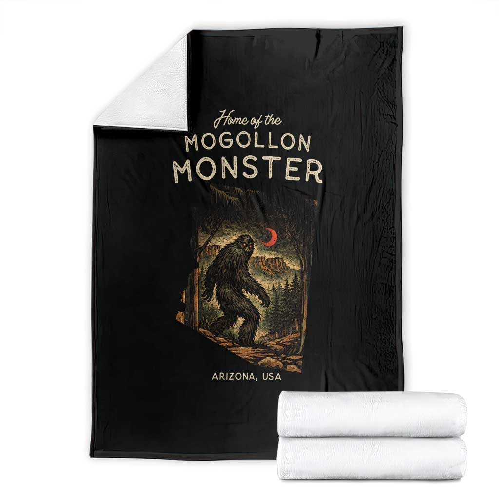 Mogollon Monster Arizona Throw Blanket Home Of The Cryptid Lover TS12 Black Print Your Wear