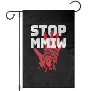 Indigenous Women Awareness Garden Flag Stop MMIW Red Handprint Graphic TS12 Black Print Your Wear