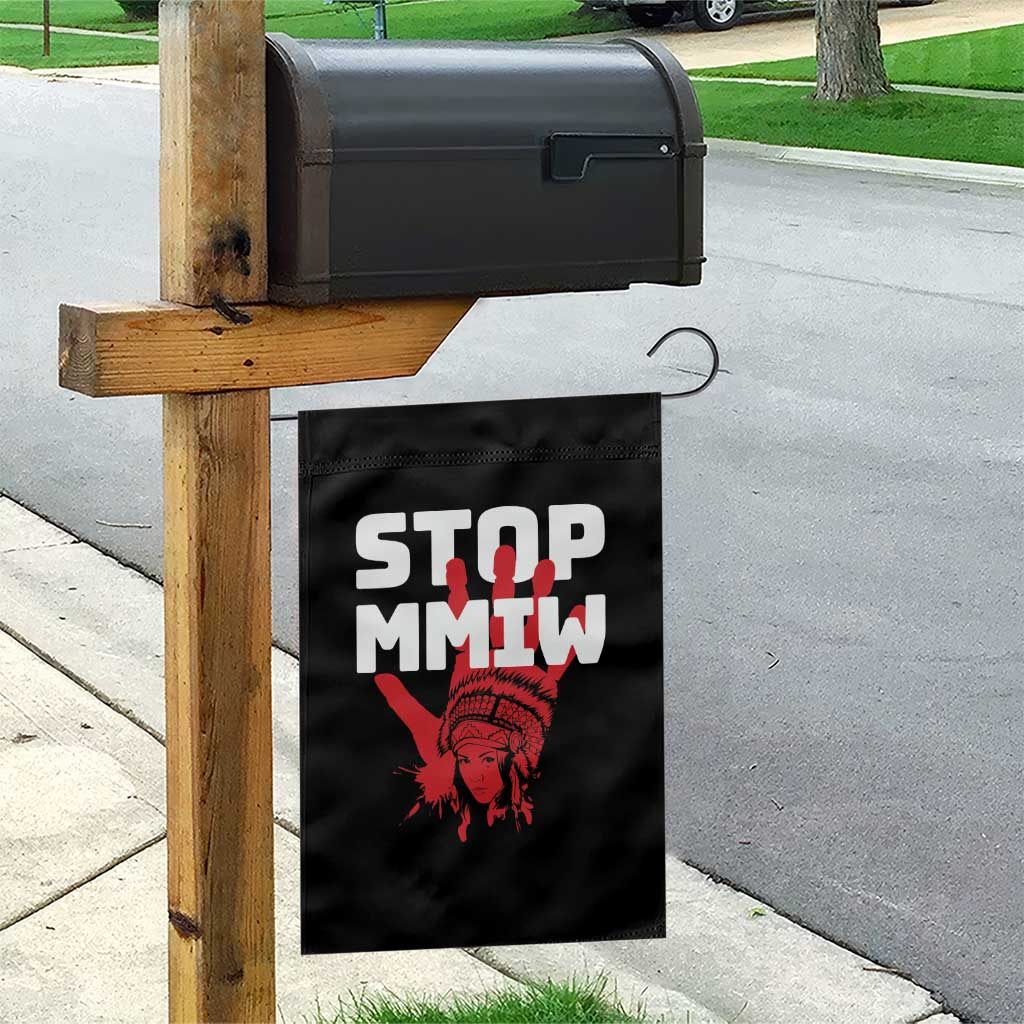 Indigenous Women Awareness Garden Flag Stop MMIW Red Handprint Graphic TS12 Print Your Wear