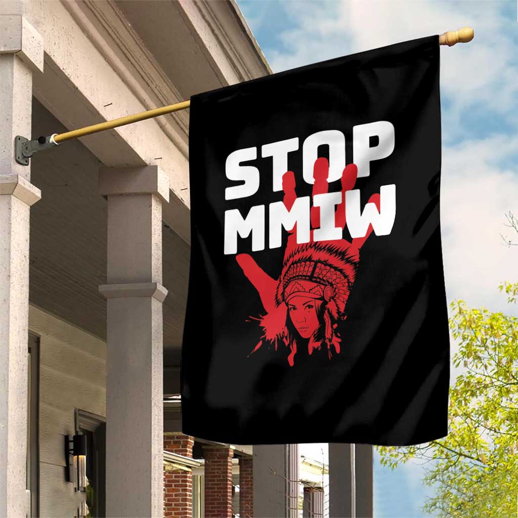 Indigenous Women Awareness Garden Flag Stop MMIW Red Handprint Graphic TS12 Print Your Wear