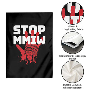 Indigenous Women Awareness Garden Flag Stop MMIW Red Handprint Graphic TS12 Print Your Wear