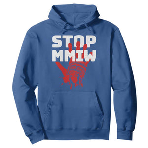 Indigenous Women Awareness Hoodie Stop MMIW Red Handprint Graphic TS12 Royal Blue Print Your Wear
