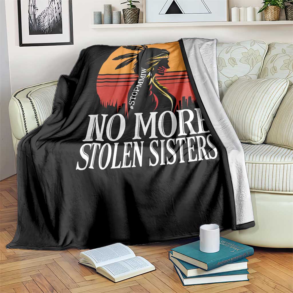 MMIW Awareness Throw Blanket No More Stolen Sisters Native American Gift TS12 Print Your Wear