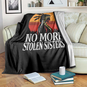 MMIW Awareness Throw Blanket No More Stolen Sisters Native American Gift TS12 Print Your Wear