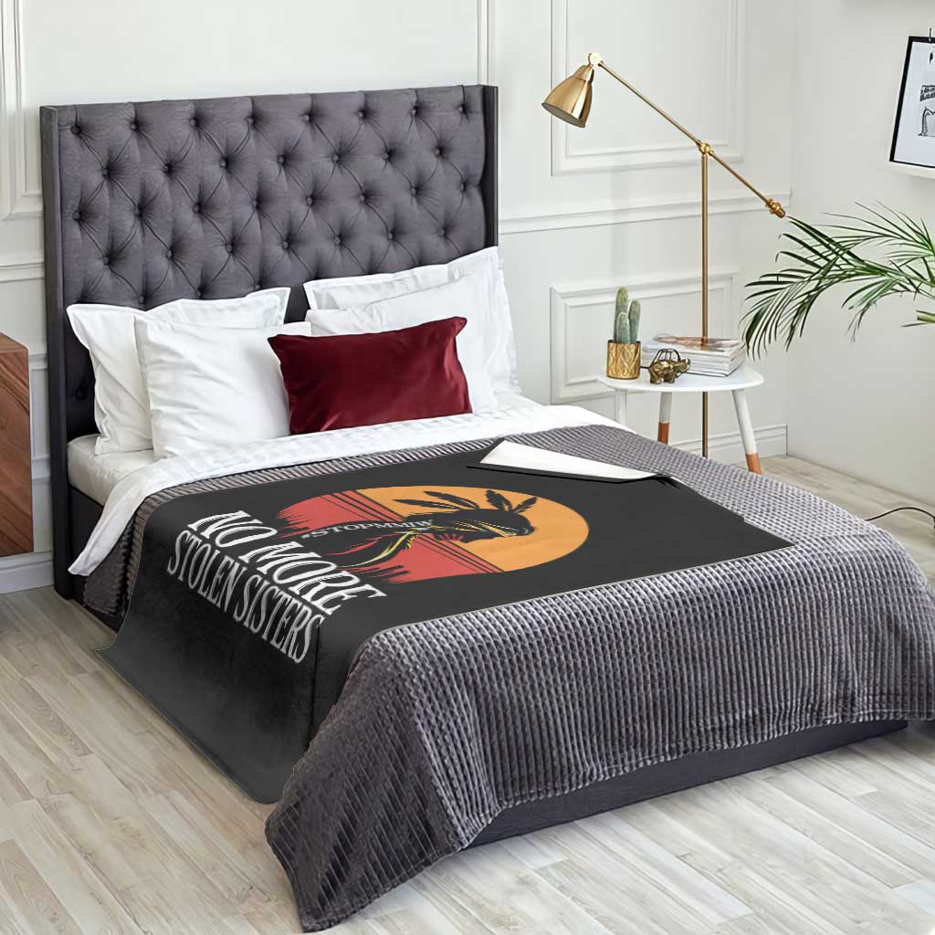 MMIW Awareness Throw Blanket No More Stolen Sisters Native American Gift TS12 Print Your Wear
